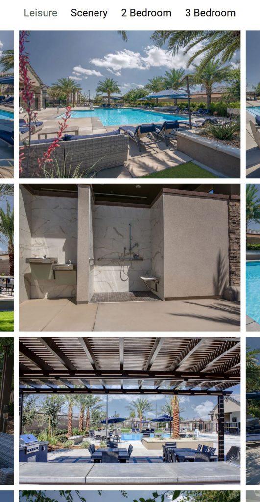 Here's a closeup of a luxury pool area with a marble shower and massive barbecue area.